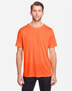 CORE365 CE111, Unisex Fusion Chromasoft Performance T-shirt, Campus Orange