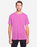 CORE365 CE111, Unisex Fusion Chromasoft Performance T-shirt, Charity Pink