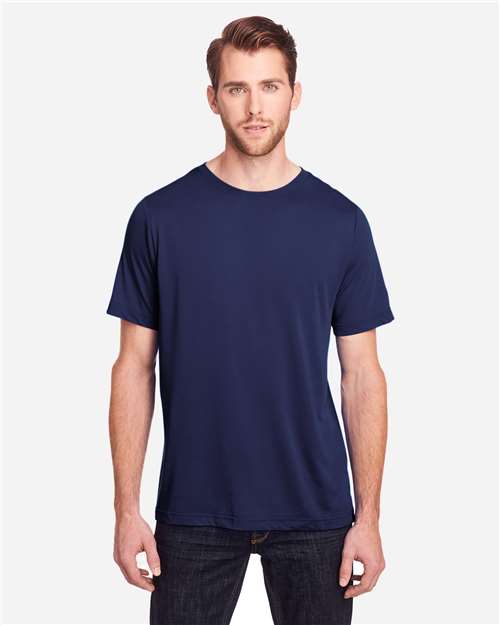 CORE365 CE111, Unisex Fusion Chromasoft Performance T-shirt, Classic Navy