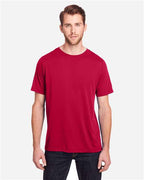 CORE365 CE111, Unisex Fusion Chromasoft Performance T-shirt, Classic Red