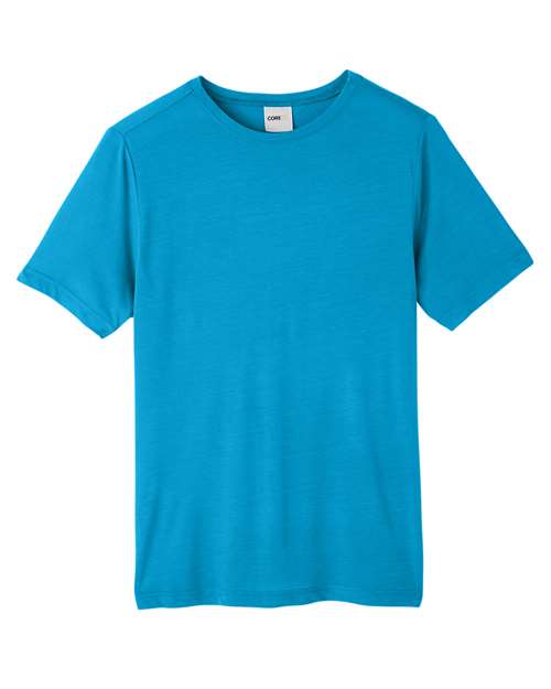 CORE365 CE111, Unisex Fusion Chromasoft Performance T-shirt, Electric Blue