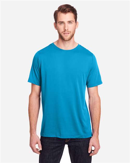 CORE365 CE111, Unisex Fusion Chromasoft Performance T-shirt, Electric Blue