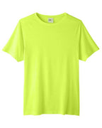CORE365 CE111, Unisex Fusion Chromasoft Performance T-shirt, Safety Yellow