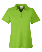 CORE365 CE112W, Women's Fusion Chromasoft Pique Polo, Acid Green