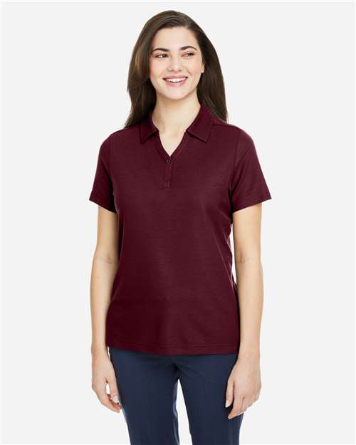 CORE365 CE112W, Women's Fusion Chromasoft Pique Polo, Burgundy