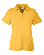 CORE365 CE112W, Women's Fusion Chromasoft Pique Polo, Campus Gold