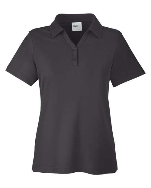 CORE365 CE112W, Women's Fusion Chromasoft Pique Polo, Carbon