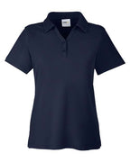 CORE365 CE112W, Women's Fusion Chromasoft Pique Polo, Classic Navy