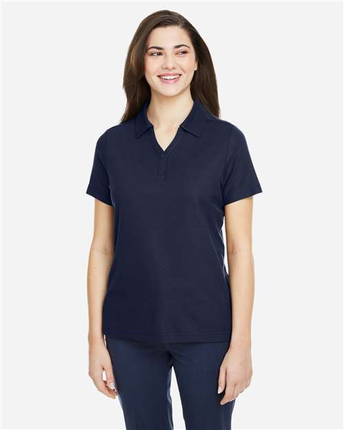 CORE365 CE112W, Women's Fusion Chromasoft Pique Polo, Classic Navy
