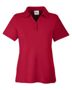 CORE365 CE112W, Women's Fusion Chromasoft Pique Polo, Classic Red
