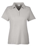 CORE365 CE112W, Women's Fusion Chromasoft Pique Polo, Platinum