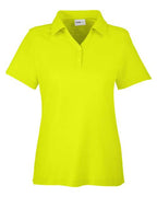 CORE365 CE112W, Women's Fusion Chromasoft Pique Polo, Safety Yellow