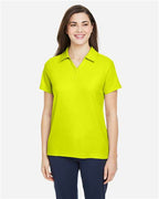 CORE365 CE112W, Women's Fusion Chromasoft Pique Polo, Safety Yellow