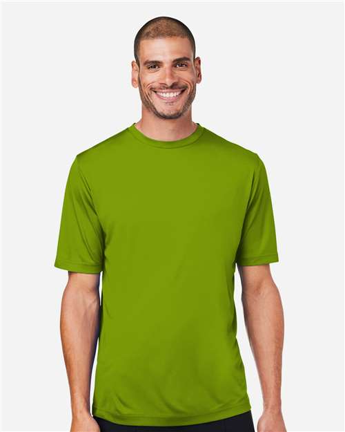 CORE365 CE10, Men's Fusion Chromasoft Performance T-shirt, Acid Green