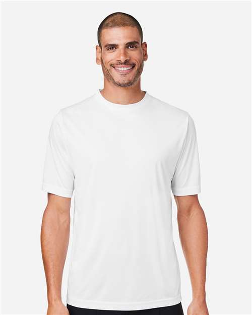 CORE365 CE10, Men's Fusion Chromasoft Performance T-shirt, White