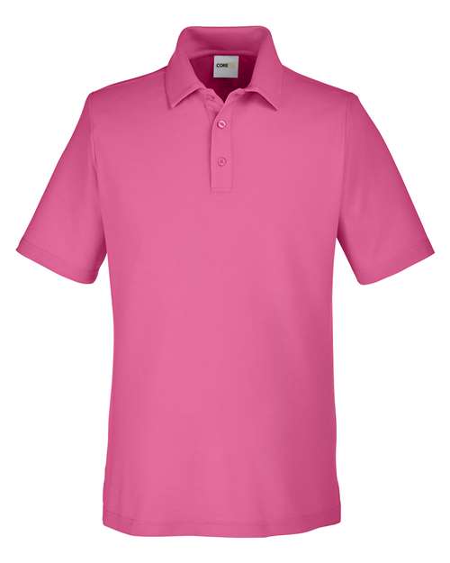CORE365 CE112, Men's Fusion Chromasoft Pique Polo, Charity Pink