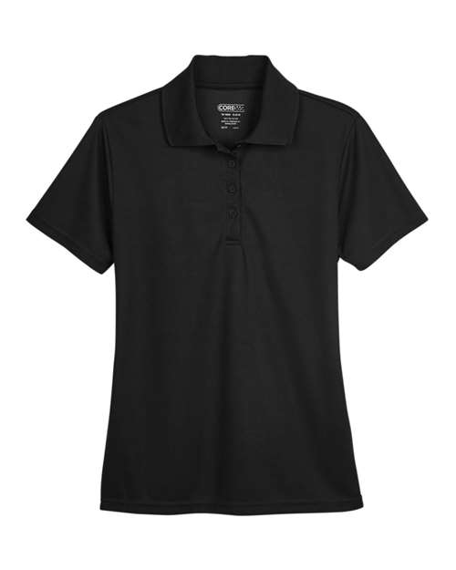 CORE365 78181, Women's Origin Performance Pique Polo, Black