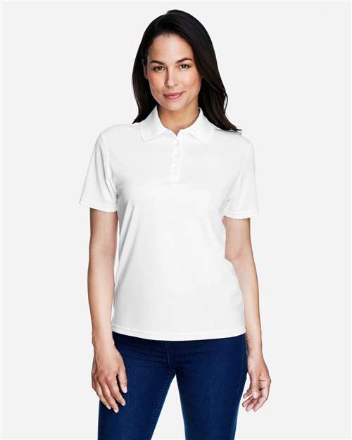 CORE365 78181, Women's Origin Performance Pique Polo, White