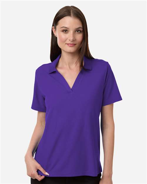 CORE365 CE106W, Women's Fusion Chromasoft Performance Long Sleeve T-shirt, Campus Purple