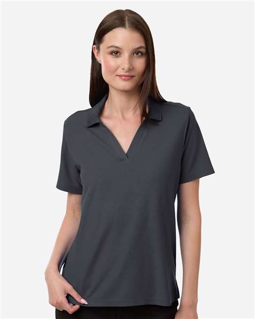 CORE365 CE106W, Women's Fusion Chromasoft Performance Long Sleeve T-shirt, Carbon
