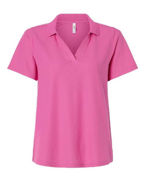 CORE365 CE106W, Women's Fusion Chromasoft Performance Long Sleeve T-shirt, Charity Pink