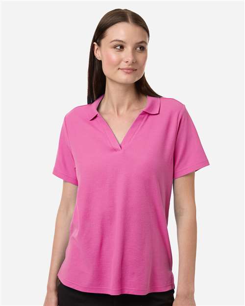 CORE365 CE106W, Women's Fusion Chromasoft Performance Long Sleeve T-shirt, Charity Pink
