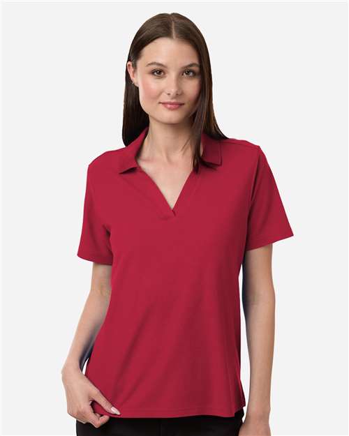 CORE365 CE106W, Women's Fusion Chromasoft Performance Long Sleeve T-shirt, Classic Red