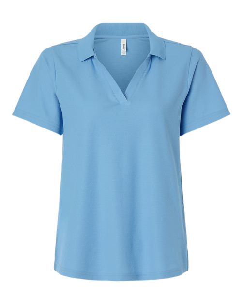 CORE365 CE106W, Women's Fusion Chromasoft Performance Long Sleeve T-shirt, Columbia Blue