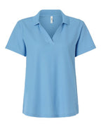 CORE365 CE106W, Women's Fusion Chromasoft Performance Long Sleeve T-shirt, Columbia Blue