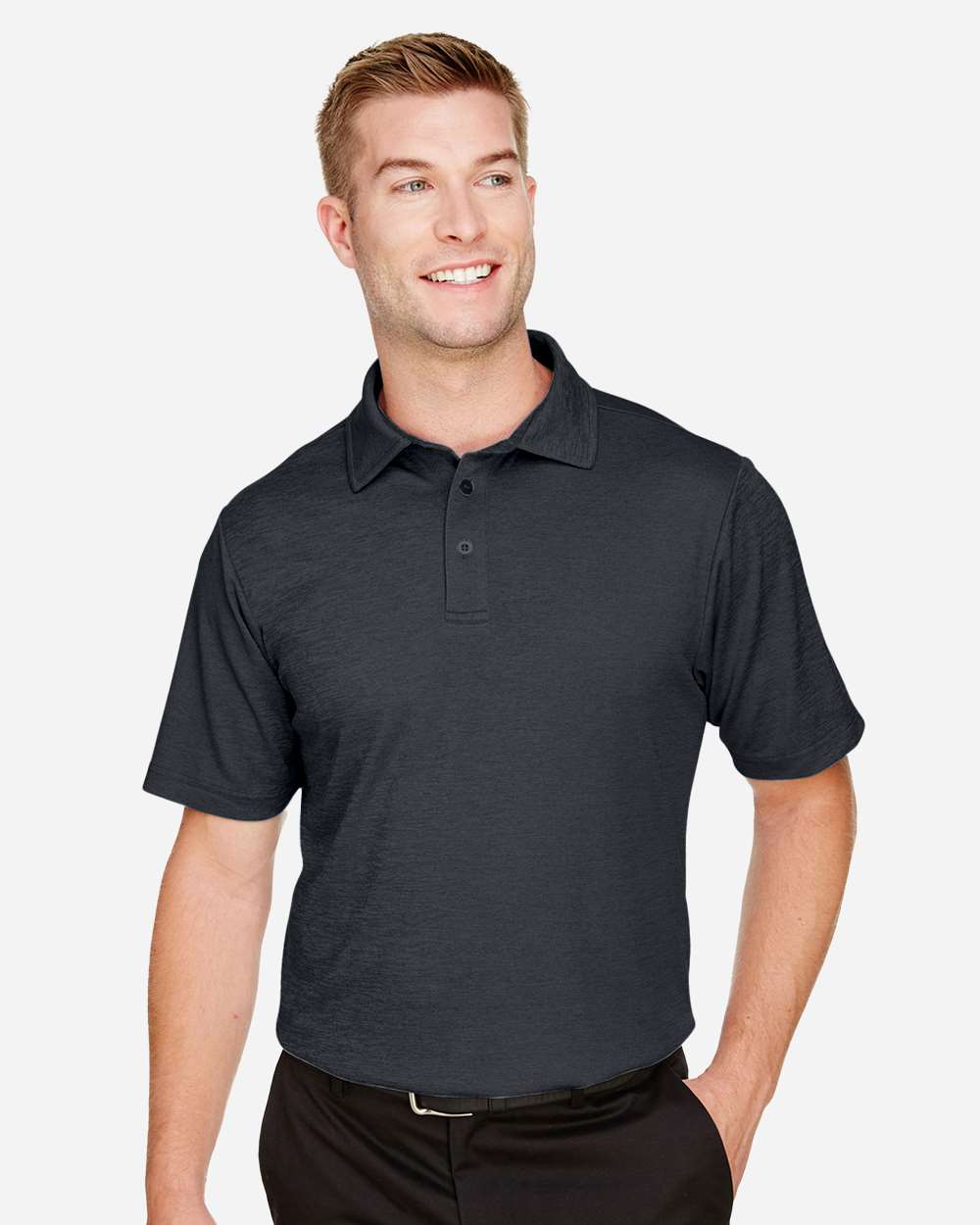 Devon & Jones DG22, Polos, Black Melange