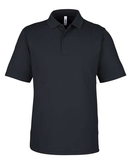 CORE365 CE104, Men's Market Snag Protect Mesh Polo, Black