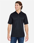 CORE365 CE104, Men's Market Snag Protect Mesh Polo, Black