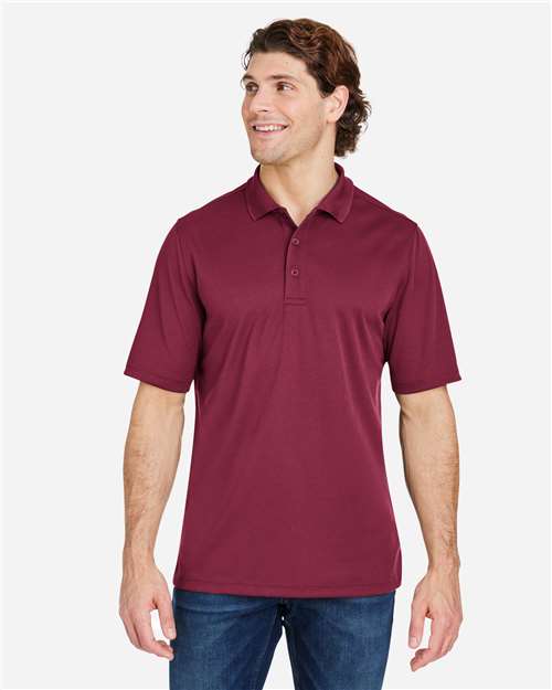 CORE365 CE104, Men's Market Snag Protect Mesh Polo, Burgundy