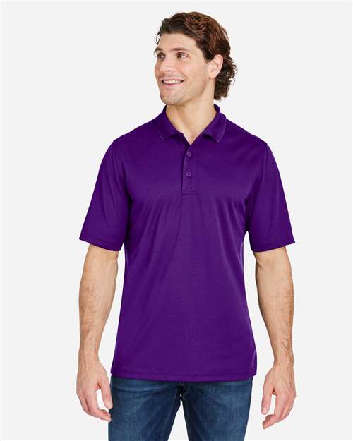 CORE365 CE104, Men's Market Snag Protect Mesh Polo, Campus Purple