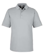 CORE365 CE104, Men's Market Snag Protect Mesh Polo, Platinum