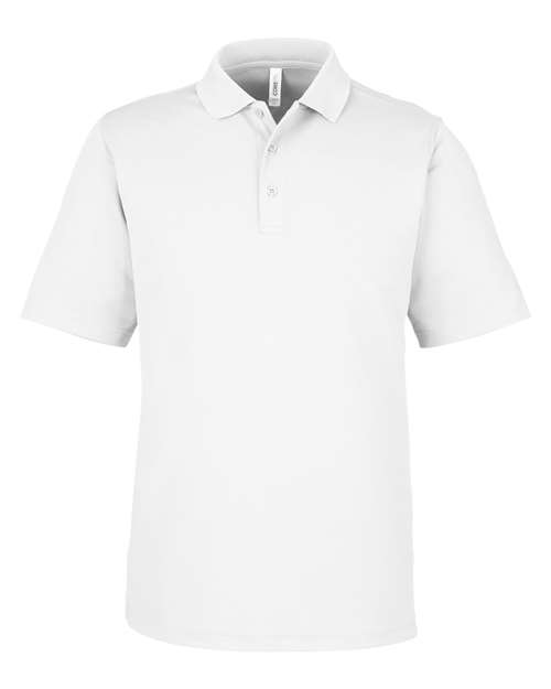 CORE365 CE104, Men's Market Snag Protect Mesh Polo, White