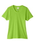 CORE365 CE111W, Women's Fusion Chromasoft Performance T-shirt, Acid Green