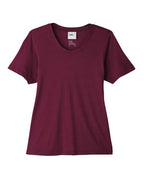 CORE365 CE111W, Women's Fusion Chromasoft Performance T-shirt, Burgundy