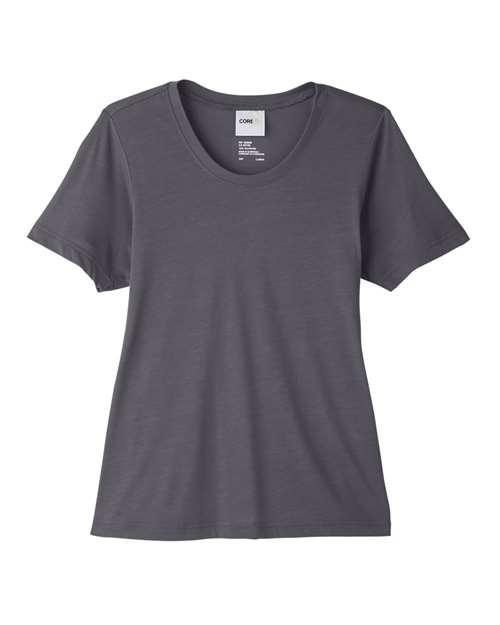 CORE365 CE111W, Women's Fusion Chromasoft Performance T-shirt, Carbon