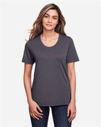 CORE365 CE111W, Women's Fusion Chromasoft Performance T-shirt, Carbon