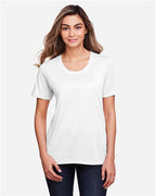 CORE365 CE111W, Women's Fusion Chromasoft Performance T-shirt, White
