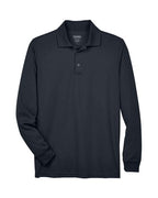 CORE365 88192, Men's Pinnacle Performance Long Sleeve Pique Polo, Carbon