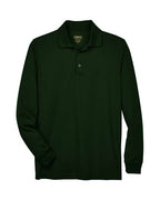 CORE365 88192, Men's Pinnacle Performance Long Sleeve Pique Polo, Forest