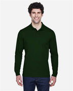 CORE365 88192, Men's Pinnacle Performance Long Sleeve Pique Polo, Forest