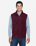 CORE365 88191, Men's Journey Fleece Vest, Burgundy