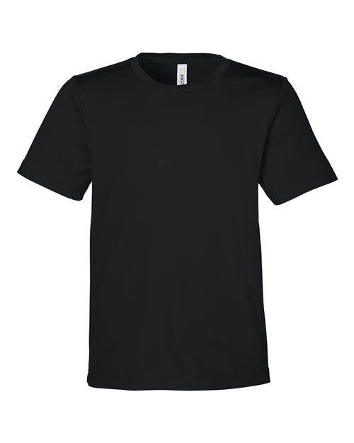 CORE365 CE10Y, Youth Fusion Chromasoft Performance T-shirt, Black