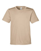CORE365 CE10Y, Youth Fusion Chromasoft Performance T-shirt, Stone