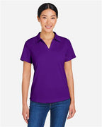 CORE365 CE104W, Women's Market Snag Protect Mesh Polo, Campus Purple