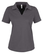 CORE365 CE104W, Women's Market Snag Protect Mesh Polo, Carbon