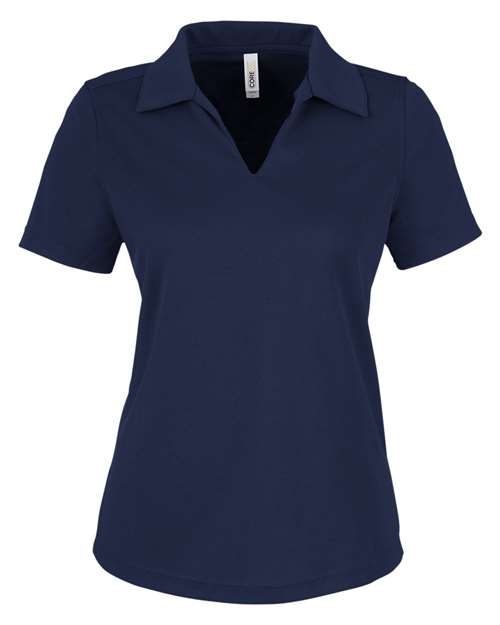 CORE365 CE104W, Women's Market Snag Protect Mesh Polo, Classic Navy